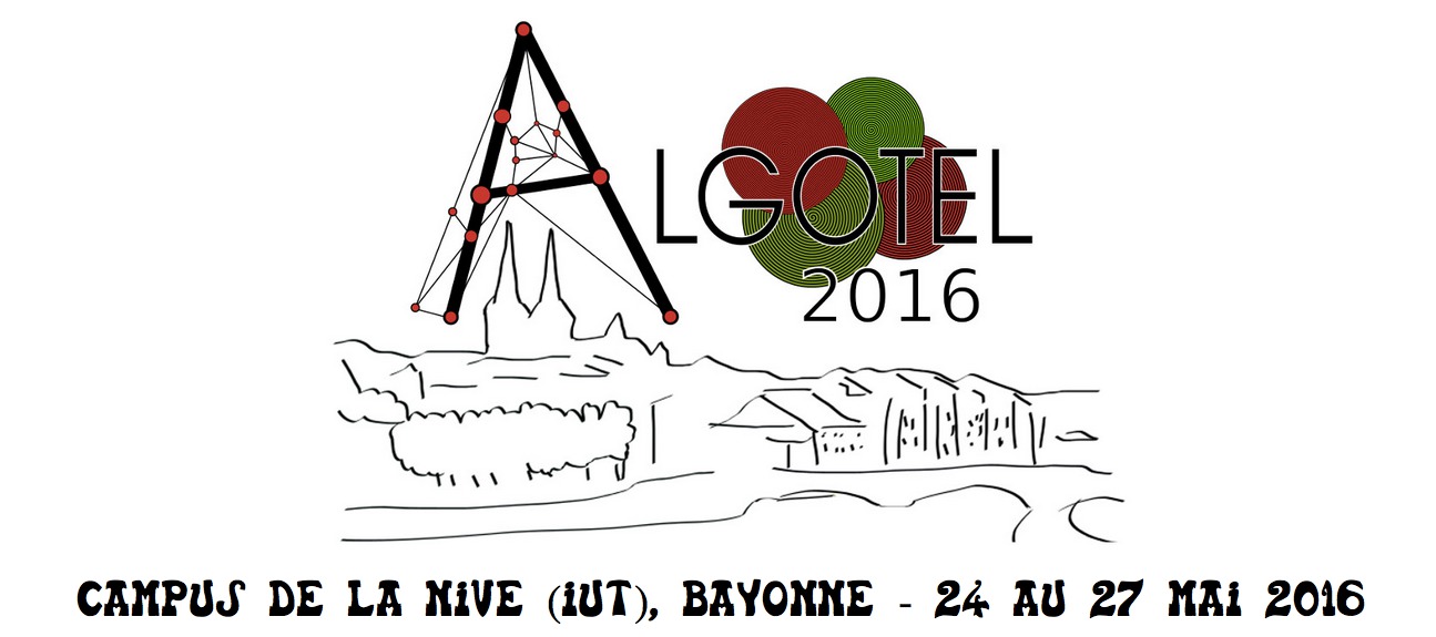 ALGOTEL 2016 — 18èmes Rencontres Francophones sur les Aspects Algorithmiques des Télécommunications ALGOTEL2016