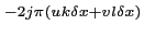 $\displaystyle ^{-2j\pi(uk\delta x+vl\delta x)}$