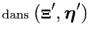 $\displaystyle \textrm{dans}~({\boldsymbol{\Xi}'},\Large {\boldsymbol{\eta}'}\normalsize )$