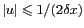 $ \vert u \vert \leqslant
1/(2\delta x)$